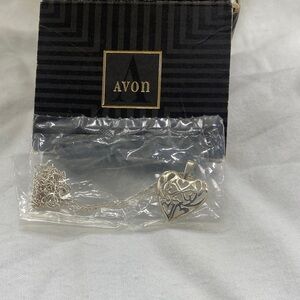 Avon 925 Silver Heart Charm Necklace